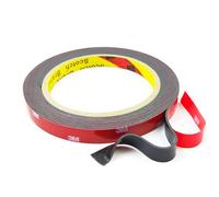 Hanfix Ruban adhésif double face extra fort pour l'intérieur et l'extérieur, imperméable, haute résistance aux températures (12,5 mm x 4,5 m)