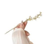 Hanfu Épingle à cheveux vintage avec pompons pour femme