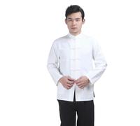 Hanfu Layman's Robe à manches longues pour homme Style chinois, blanc, XL