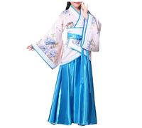 Hanfu Traditional Chinese Costume for Girls Old Costumes Accessories with Midi Skirt Halloween Carnival Cosplay Kimono Japanese Children Fancy Dress Girl Geisha Fancy Kimono Cosplay Costume Set
