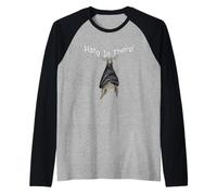 Hang in There Chauve-Souris Mignonne Suspendue Manche Raglan