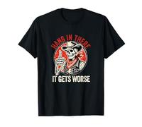 Hang In There It Ges Pire, dessin animé d'effroi existentiel T-Shirt
