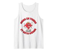 Hang in There It Gets Worse, école culinaire rétro Amusante Débardeur