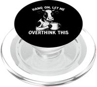 Hang on, Let Me Overthink This Cow Humor Animal Novelty PopSockets PopGrip pour MagSafe