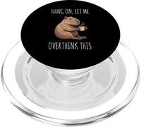 Hang On Let Me Overthink This Funny Capybara Overthinking PopSockets PopGrip pour MagSafe