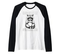 Hang on Let Me Overthink This Racoon Manche Raglan