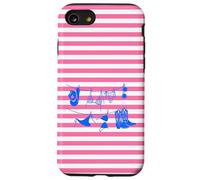 Hang Up My Suit Bikini Cowgirl Bottes Chapeau Rose Rayé Été Coque pour iPhone SE (2020) / 7 / 8