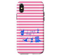 Hang Up My Suit Bikini Cowgirl Bottes Chapeau Rose Rayé Été Coque pour iPhone X/XS