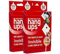 Hang Ups Lot de 2 cartes de Noël avec bandes de commande 3M non marquantes