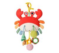 Hangable Toy, Car Wind Chime, Squeaky Design Comfortable Grip Sensory Development Brain Stimulation Emotional and Intellectual Growth, Stroller Toy for Kids, 8.66x11.81inches