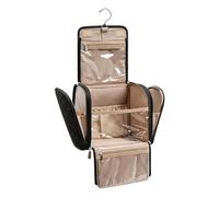 Hangable Travel Pouch - Large Makeup Bag, Travel Cosmetic Pouch with Easy Access, Storage Accessories, Makeup Essentials, Toiletry Kit for Women Business Trip Vacation Hotel Bathroom Gym Shower