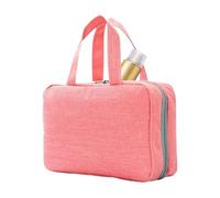 Hangable Travel Toiletry Bag, Makeup Brush Roll-Up Case, 4-in-1 Waterproof Cosmetic Organizer, Foldable Pouch Holder, Portable Compact Versatile Ideal for Bathroom & Shower