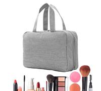 Hangable Travel Toiletry Bag, Makeup Brush Roll-Up Case, 4-in-1 Waterproof Cosmetic Organizer, Foldable Pouch Holder, Portable Compact Versatile Ideal for Bathroom & Shower