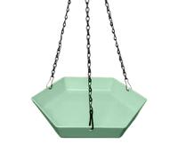 Hangable Water Bowl Garden Decoration | Bird Bath for Outside | Polygonal Outdoor Bird Feeder for Window Patio Porch Indoor Park Terrace Family Birdwatching Deck Balcony