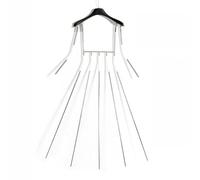 Hangage À Vêtements De Mannequin, Cintre Réglable Rétractable, Bras Réglable Au Bras: 7-62 Cm, Longueur Réglable: 36-145 Cm, La Laque Noire/La Laque Transparente,5-A