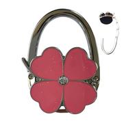 Hangage de table à sac à main - 2,48x1,77 pouces de sac à main, clips de à mains à table en en zinc, crochet à sacs à mains pliable | Design de trèfle élégant de quatre lives, pour porte-sac