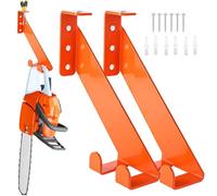 Hangage De Tronçonneuse - Support Mural En Acier Inoxydable | Rack D'organisateur De Service Lourd Pour Garage Shop Shed Yard Garden Rangement | Porte-outil Universel Pour L'atelier D'affichage Avec U