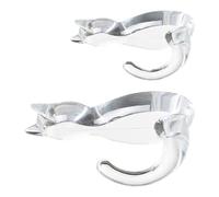 Hangage mural de chat - Crochet moustache, crochet manteau Kitty | Hook silhouette mur félin, cintre patte à la imprimé, monture décorative pour vêtements, serviette, chapeau, veste, vêtements