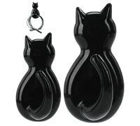 Hangage mural de chat - Crochet moustache, crochet manteau Kitty | Hook silhouette mur félin, cintre patte à la imprimé, monture décorative pour vêtements, serviette, chapeau, veste, vêtements