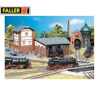 Hangar à locomotives annulaires Faller H0 120176, 3 pans - NEUF + emballage d...