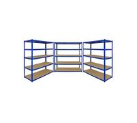 Hangar de stockage Garage baie 3 étagères métal unité 5Tier 160cm de large x 60 cm profond T-RAX