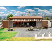 Hangar Faller Military H0 144111 avec hélicoptère - NEUF + emballage d'origine