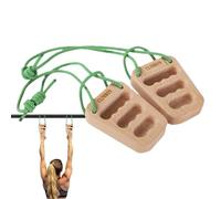 Hangboard D'escalade - 2pcs Finger Board Escalade | Entraîneur De Touche Portable | Planche À Suspendre En Bois Pour Renforcer La Poignée, Équipement D'entraînement Physique Pour Salle De Sport À Domi