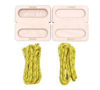 Hangboard d'escalade | En bois portable avec sangle de transport - Planche d'entraînement d'escalade avec montage sur bâton de porte, pour les athlètes, débutants, hommes, femmes, entraînement à la