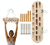 Hangboard d'escalade - Montage mural, clavier d'escalade de roche, barre de traction portable en bois | Barre de traction lisse pour l'entraînement des doigts, pr