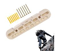 Hangboard Escalade sur roche : entraîneur de préhension avec les doigts en bois, panneau de maintien de force durable, panneau de cadre d'escalade montable, station de conditionnement de traction