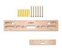 Hangboard Escalade sur roche : entraîneur de préhension avec les doigts en bois, panneau de maintien de force durable, panneau de cadre d'escalade montable, station de conditionnement de traction