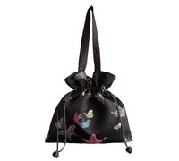HangErFeng Sac fourre-tout en soie avec cordon de serrage et cordon de serrage Motif papillon 136