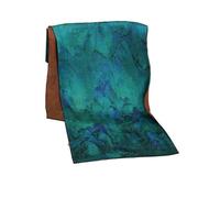 HangErFeng Xiangyunsha Écharpe double face en soie avec imprimé paysage chinois et papillon élégant pour femme 1563