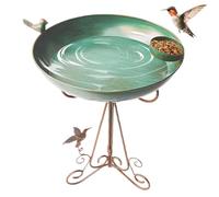 Hanges Bain d'oiseaux - Bol de bain suspendu | Fontaine de lavage pour oiseaux Summ | Parfait pour attirer les moineaux solaires qui conviennent pour la cour de jardin en plein air et les décorations