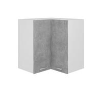 VidaXL Armoire d'angle suspendue ''Lyon'' Gris béton Bois d'ingénierie