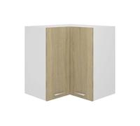 Armoire d'angle suspendue - vidaXL - Chêne sonoma - Bois d'ingénierie - 57x57x60 cm - Contemporain