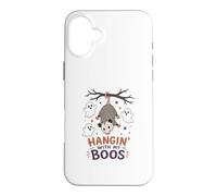 Hangin with My Boos, de Jolis Opossum, fantômes d'halloween, Opossum Coque pour iPhone 16 Plus