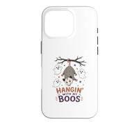 Hangin with My Boos, de Jolis Opossum, fantômes d'halloween, Opossum Coque pour iPhone 16 Pro