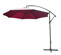 Hanging Banana Parasol Garden Cantilever Sun Shade Wine Red Patio Umbrella