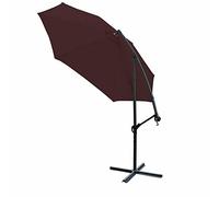 Hanging Banana Parasol Garden Sun Shade Cantilever Wine Red Patio Umbrella