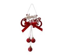 Hanging Bell, Christmas Decorations Home, Decorative Wall Mantel Accent, Front Door Hanging Accessory, Soft Touch Flocked Finish, Perfect for Garden Backyard Setup, Seasonal Celebration Item