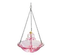 Hanging Bird Bath, Outdoor Bird Fountain, Solar Water Feature, Self Powered Flowing Water Design Sturdy Weather Resistant Build Easy Install System for Garden Patio Balcony Pet Watching Decoration