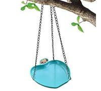 Hanging Bird Bath, Outdoor Water Feeding Bowl, 7.09x8.46 inches Hangable Garden Dish, Water Station, Wildlife Friendly Finish for Small Birds, Patio Use for Balcony Decoration