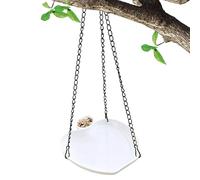 Hanging Bird Bath, Outdoor Water Feeding Bowl, 7.09x8.46 inches Hangable Garden Dish, Water Station, Wildlife Friendly Finish for Small Birds, Patio Use for Balcony Decoration