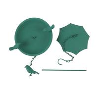 Hanging Bird Feeder Green Metal de Grande capacité Top de Baignoire Suspendue pour Le Jardin extérieur