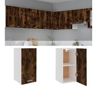 vidaXL Armoire suspendue Lyon Chêne fumé Bois d'ingénierie 29,5 x 31 x 60 cm