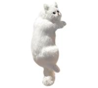 Hanging Cat Simulée - Décoration de jouets de chat suspendue, jolie décoration de chats poilus suspendus | Décoration de chatons poilus artificiels, figurines d'animaux de chat Co