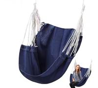 Hanging Chair - Swing Chair | Hammock Chairs for Adults, 500lbs Heavy Duty Indoor Swing Seat, Thickened Canvas for Bedroom, Dorms, College Students, Reading Nooks, Nursery, and Living Room Relaxation