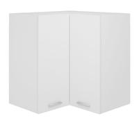 vidaXL Armoire d'angle suspendue Lyon Blanc 57x57x60 cm Bois 802537