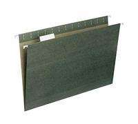 Hanging File Folders, 1/5 Tab, 11 Point Stock, Legal, Green, 25/Box